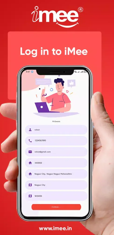 iMee Customer Care Screenshots