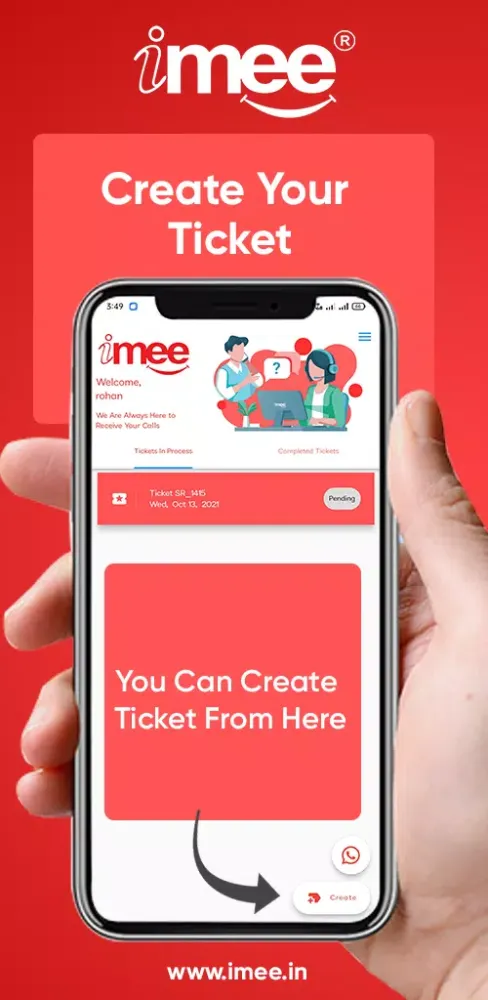 iMee Customer Care Screenshots