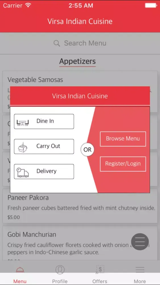 Virsa Indian Cuisine স্ক্রিনশট