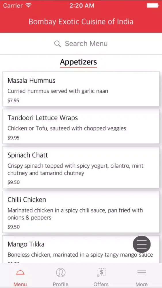 Скриншоты Bombay Restaurant