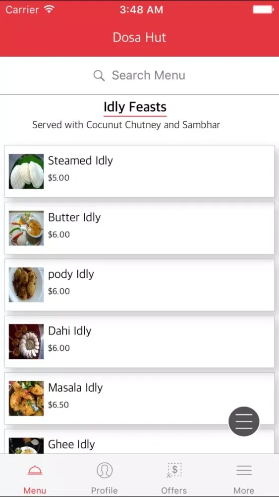 Dosa Hut NJ Ekran Görüntüleri