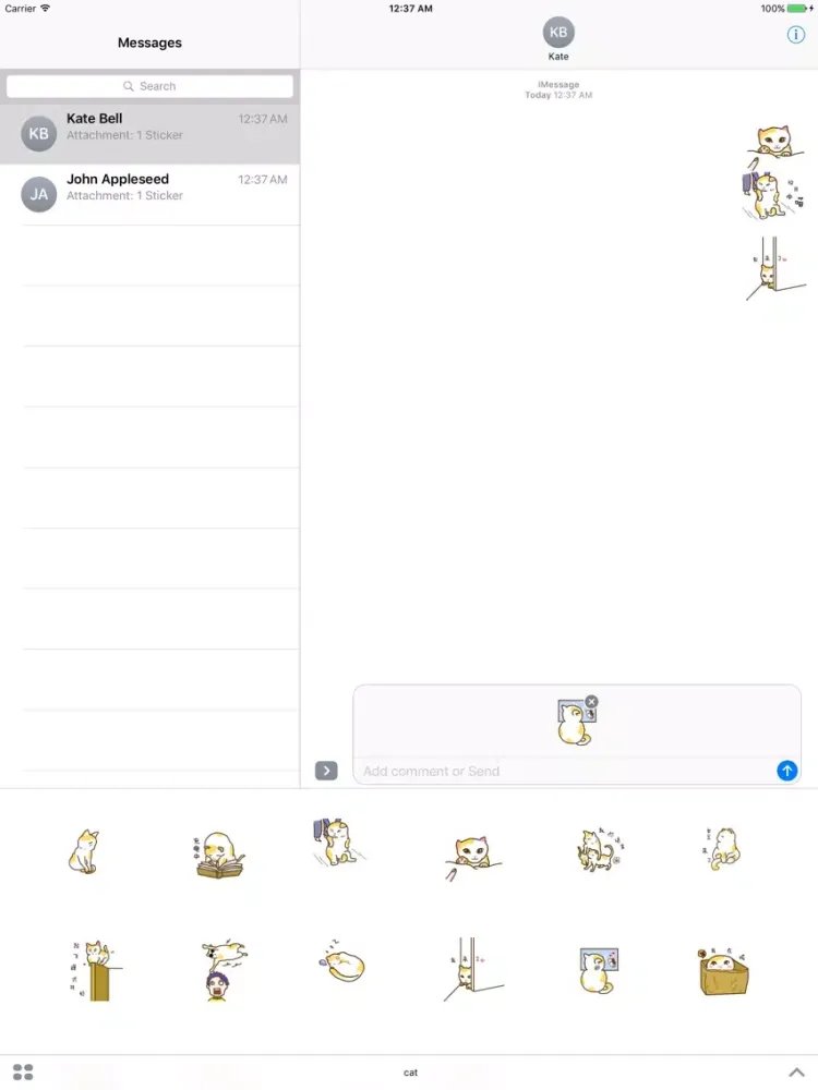 cute cat iPad 应用截图