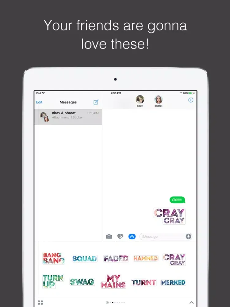 Party Time - Funky Soiree Stickers iPad  스크린샷