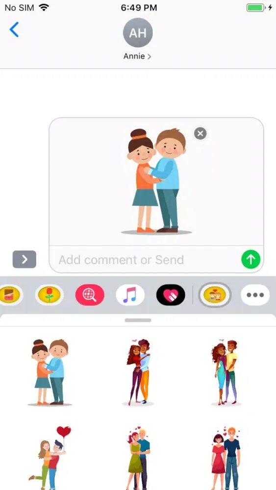 Hug Day Stickers Screenshots