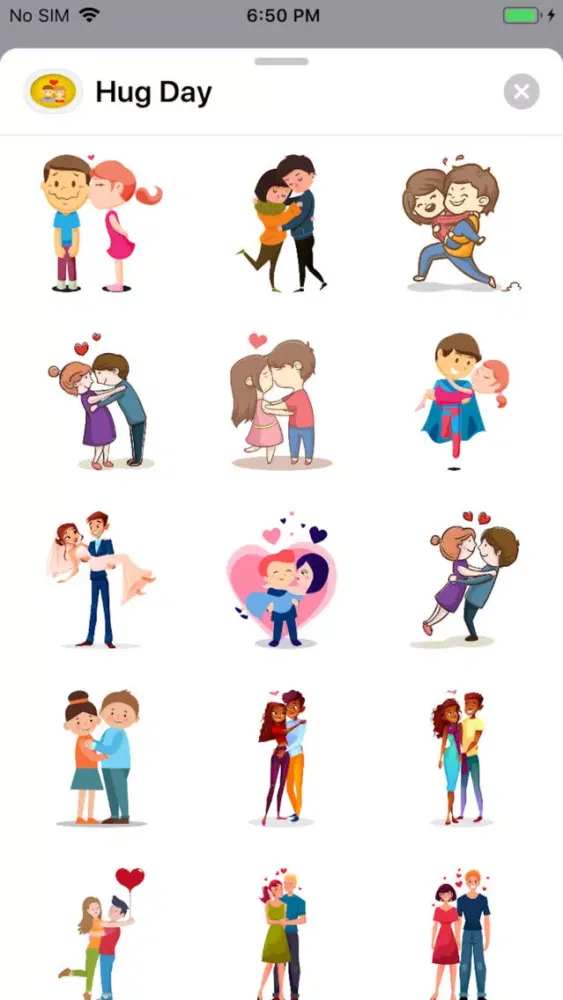 Hug Day Stickers Screenshots