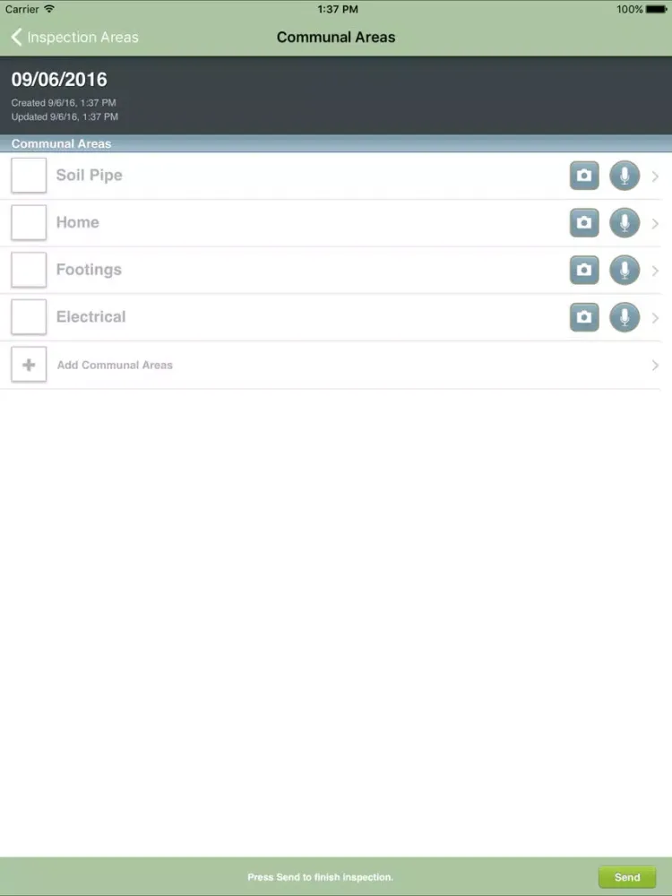 Tangkapan layar Construction Inspector iPad 