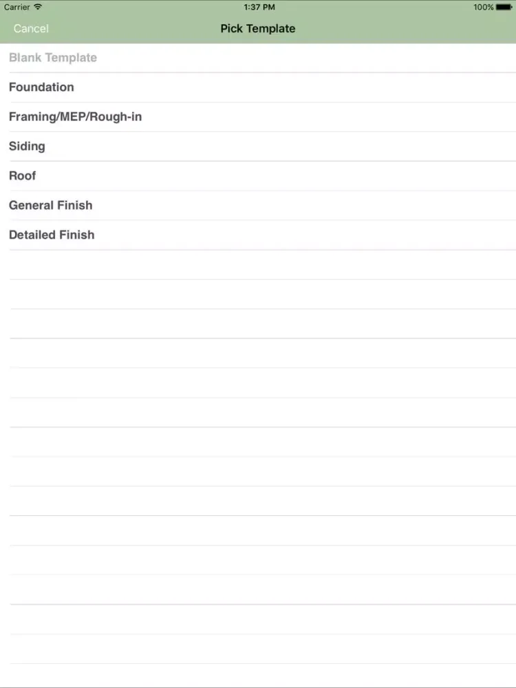 Tangkapan layar Construction Inspector iPad 