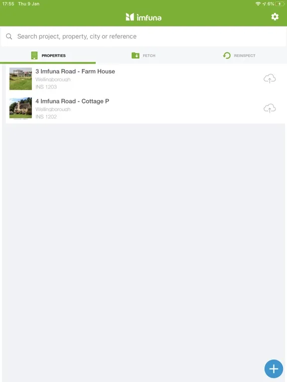 ภาพหน้าจอของ Imfuna Home Inspector. iPad 