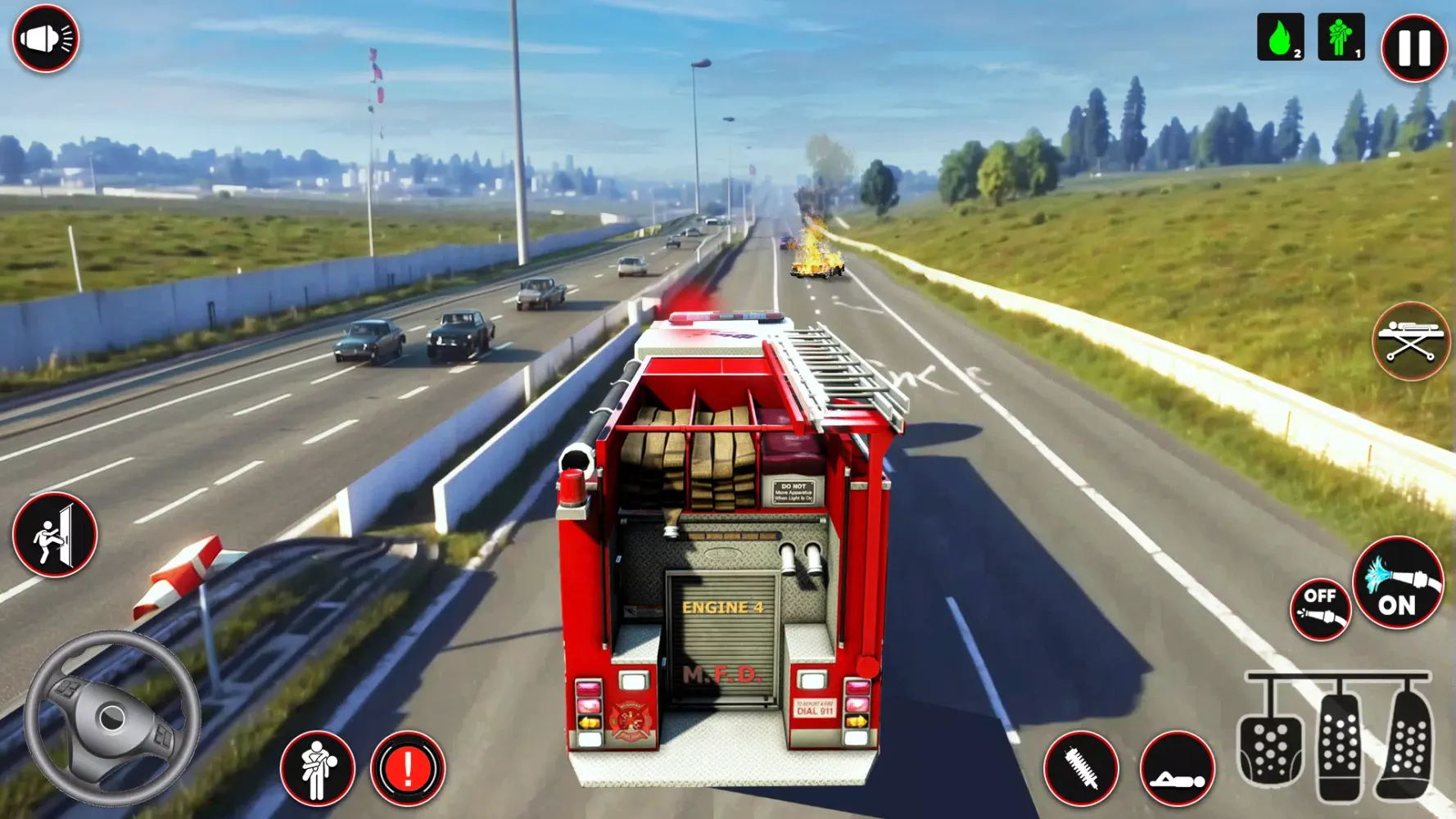 Tangkapan layar Fire Truck