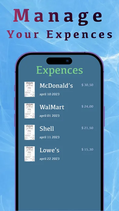 Zrzuty ekranu Go Receipt Scanner & Tracker