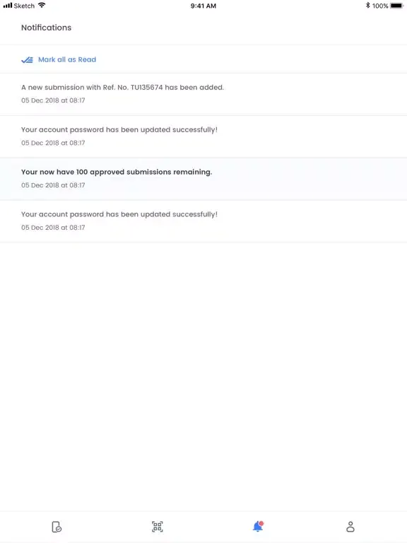 ภาพหน้าจอของ IMG Licensing eApprovals_UFC iPad 