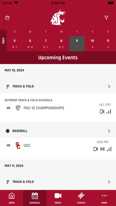 WSU Cougars Gameday স্ক্রিনশট
