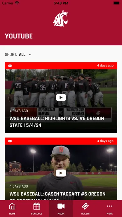 WSU Cougars Gameday স্ক্রিনশট