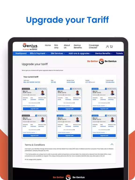 Genius Telecoms iPad  سکرین شاٹس