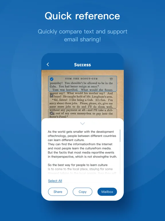 ImgText - Image to Text(OCR) iPad  Screenshots