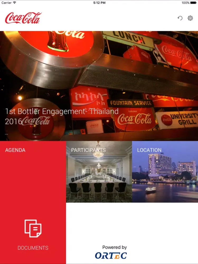 Screenshot di Coke Bottlers Engagement Meeting iPad 