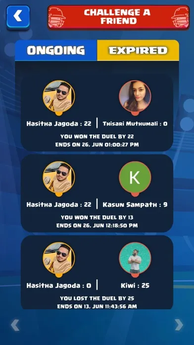 Zrzuty ekranu Dialog Super Cricket