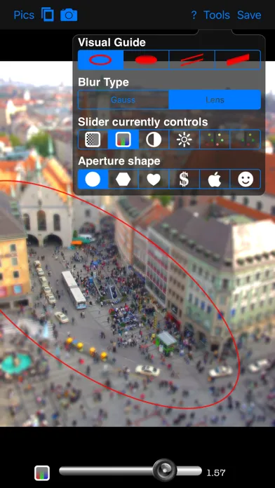 TiltShift Ekran Görüntüleri