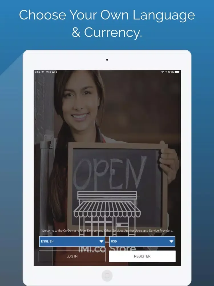 Capturas de tela do iMi Store iPad 