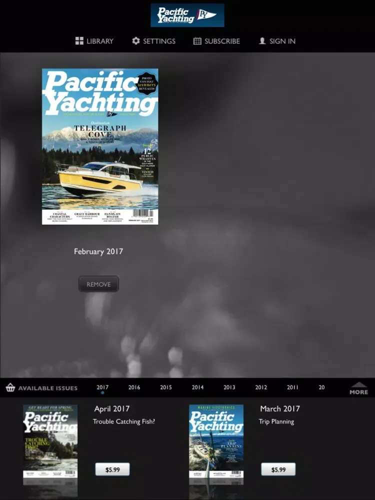 Pacific Yachting iPad  स्क्रीनशॉट