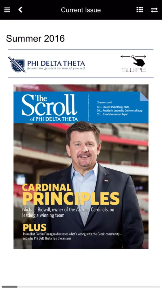 Tangkapan skrin Phi Delta Theta - The Scroll