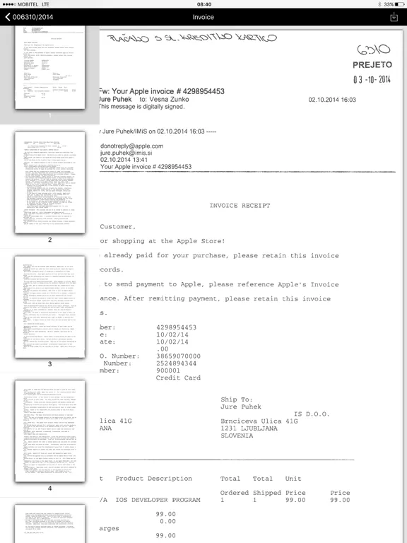 IMiS/mDMS iPad  Screenshots