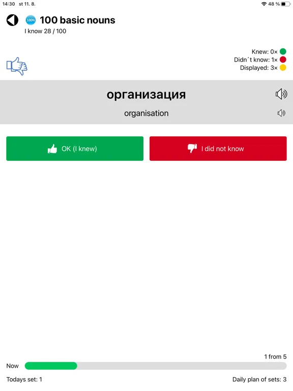 Russian Vocabulary iPad 应用截图