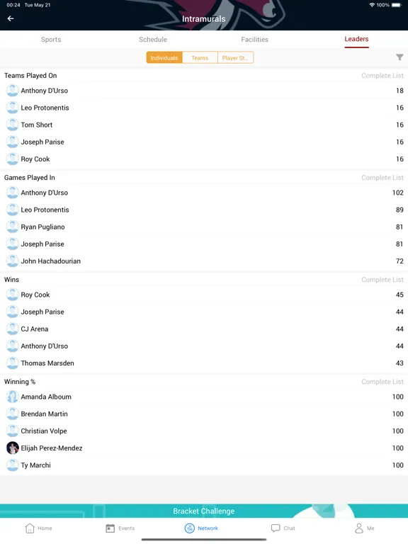 IMLeagues Fairfield iPad  스크린샷