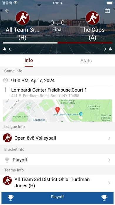 Capturas de pantalla de Fordham IMLeagues