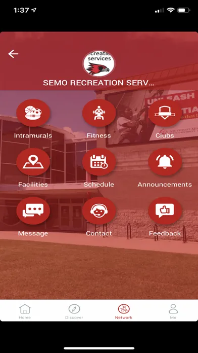 Capturas de tela do SEMO Recreation Services