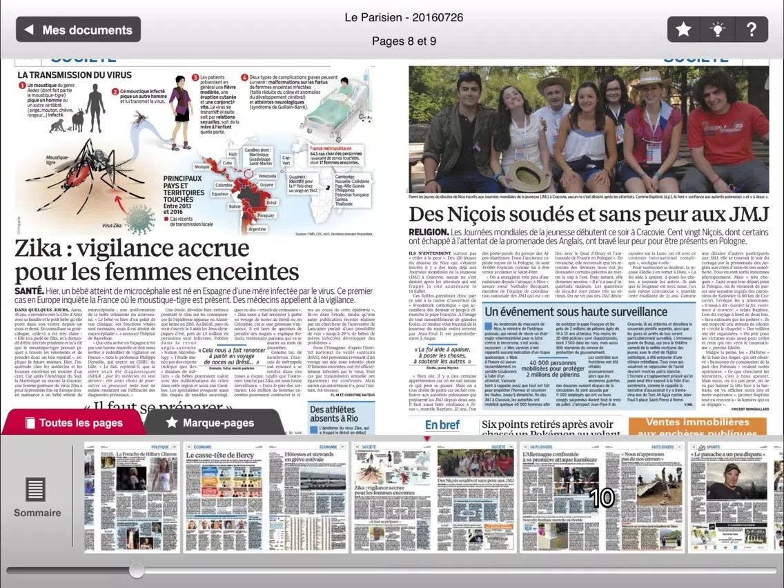 Capturas de tela do Pressanywhere iPad 