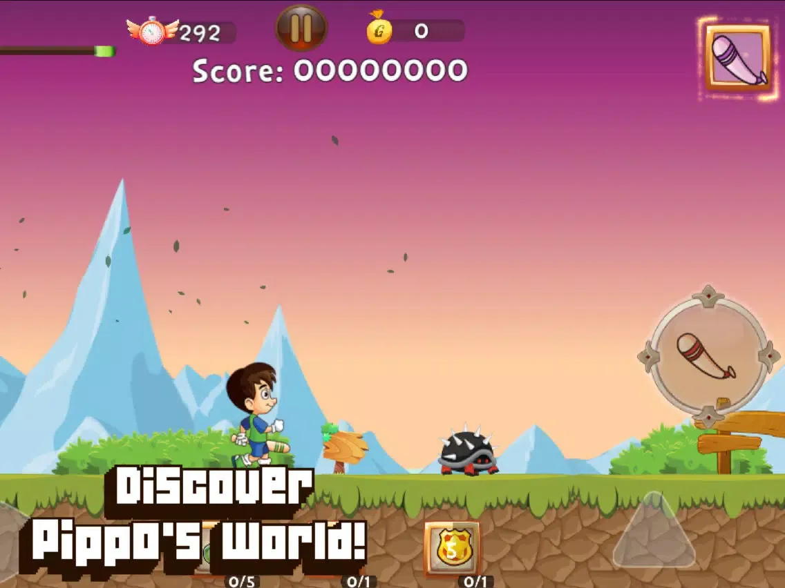 Tangkapan layar Pippo's World iPad 