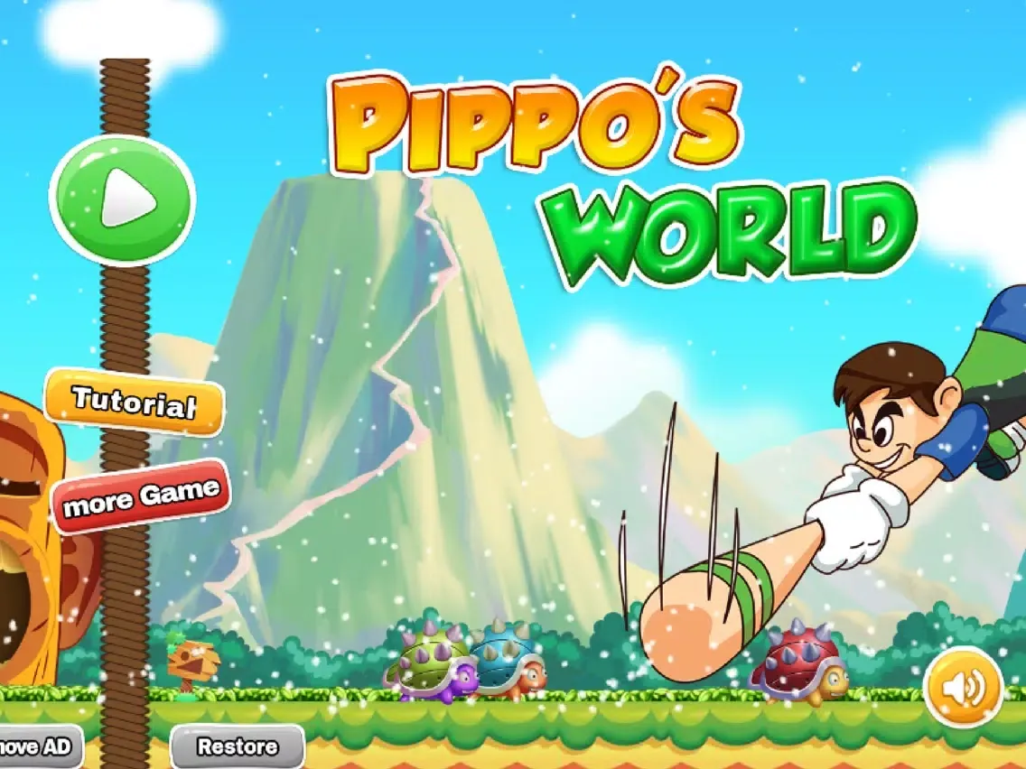 Tangkapan layar Pippo's World iPad 