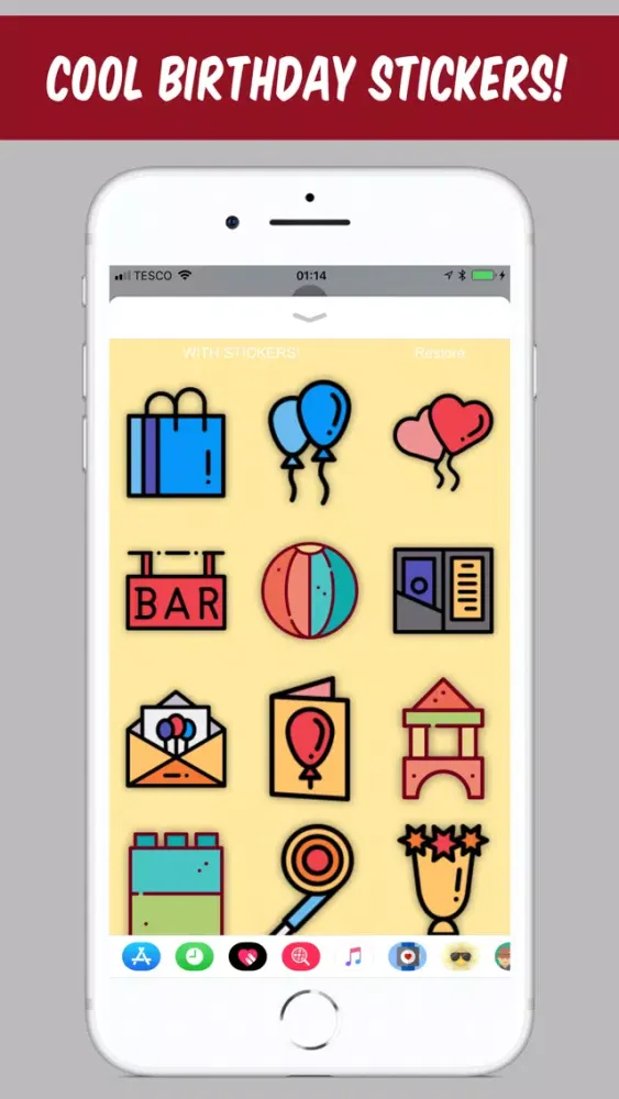 Birthday Sticker & Emoji應用截圖