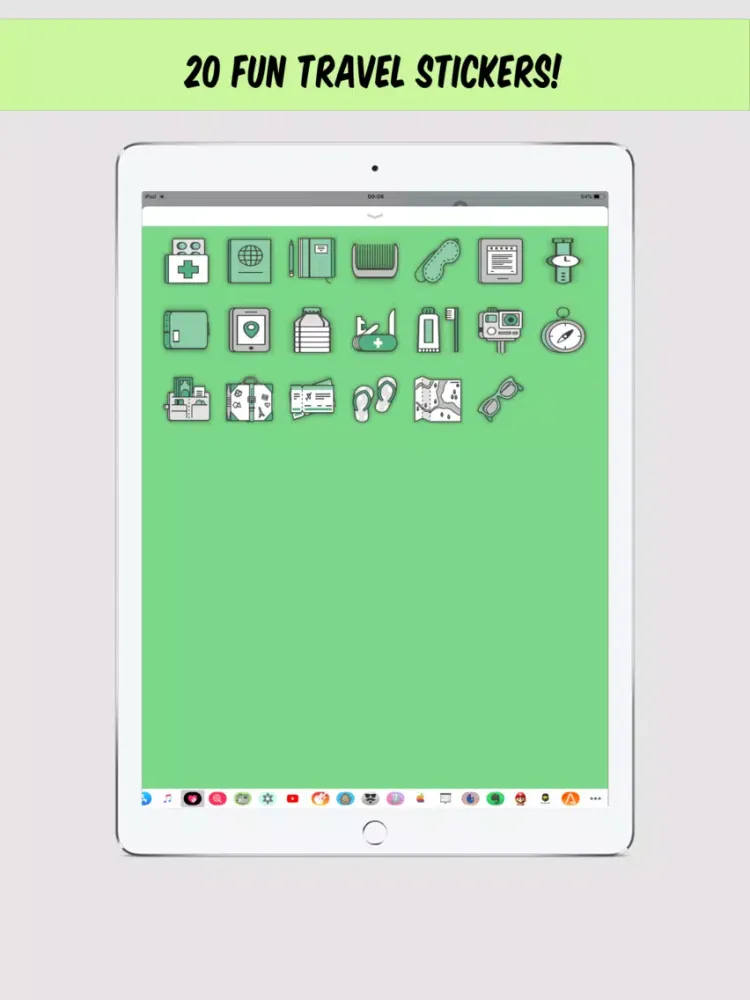 Скриншоты Travel Sticker - for iMessage iPad 