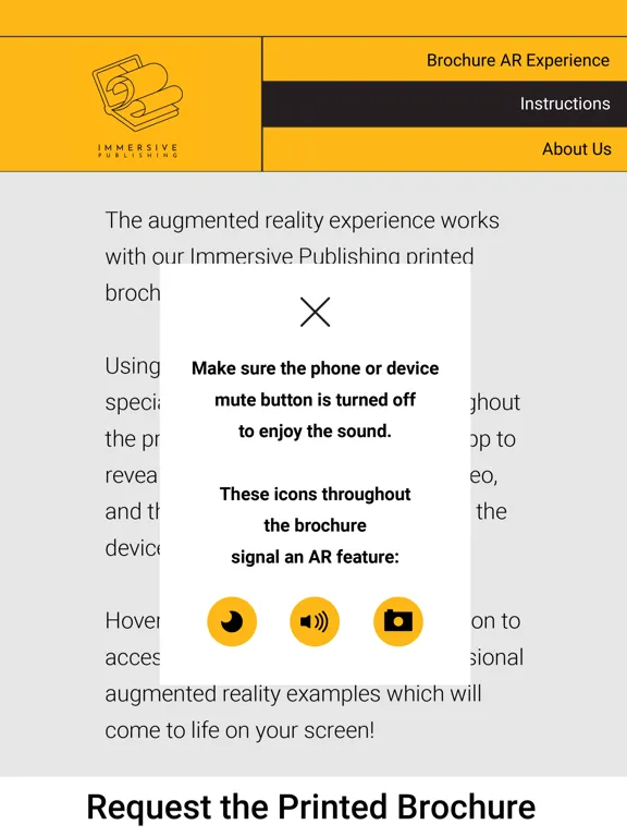 Tangkapan skrin Immersive Publishing iPad 
