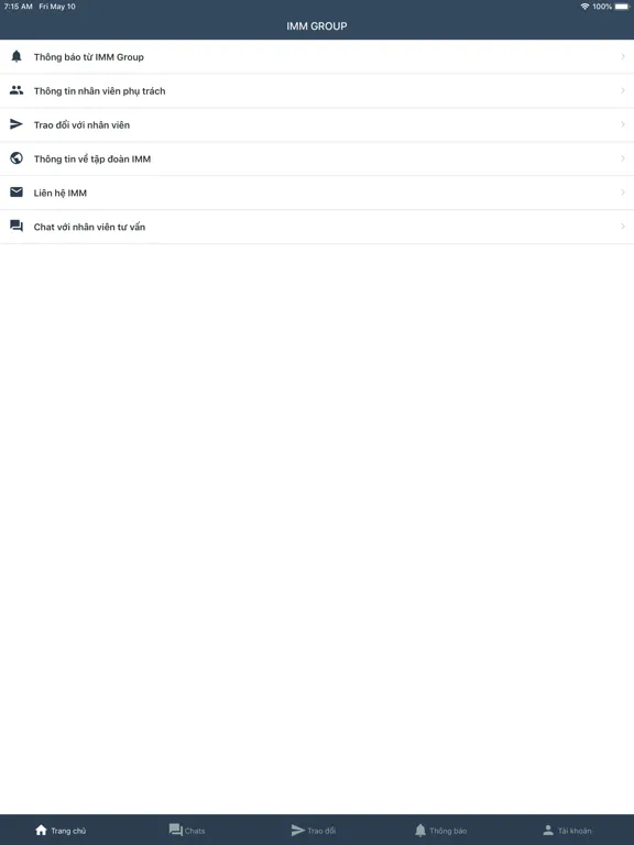 Capturas de pantalla de IMM Group iPad 