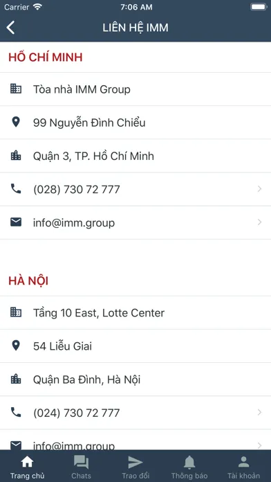 Capturas de pantalla de IMM Group