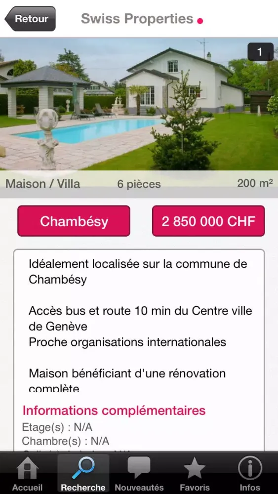 Captures d'écran de Swiss Properties