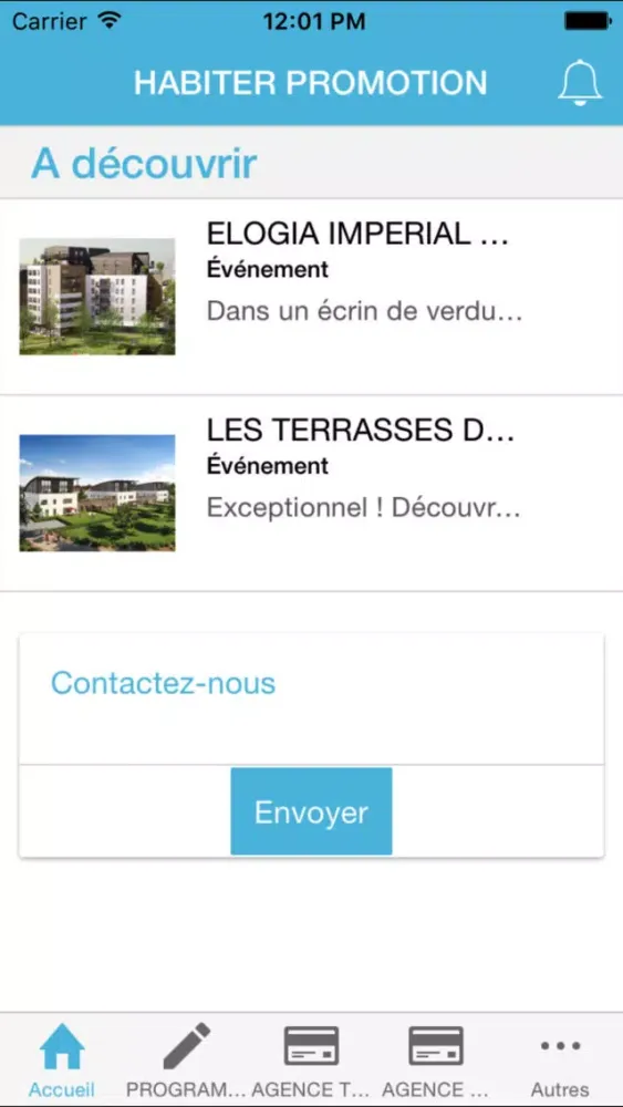 Captures d'écran de Habiter Promotion