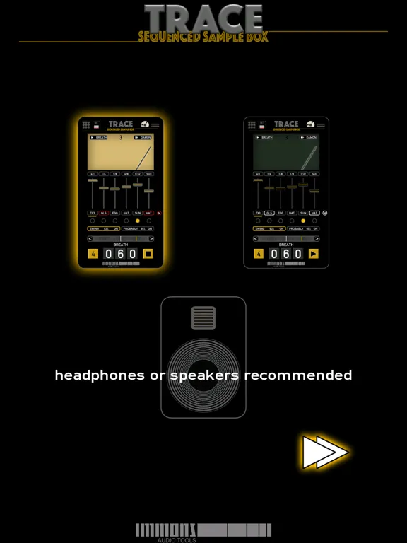 Trace Sequenced Sample Box iPad  Screenshots