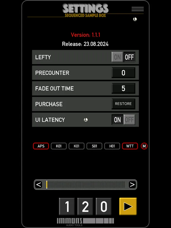 Trace Sequenced Sample Box iPad  Screenshots