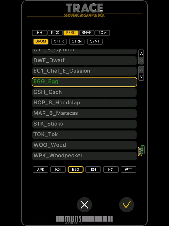 Trace Sequenced Sample Box iPad  Screenshots