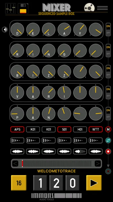 Trace Sequenced Sample Box Screenshots