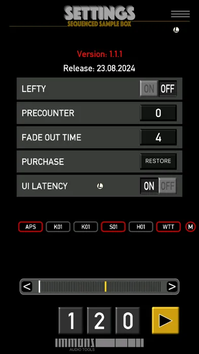 Trace Sequenced Sample Box Screenshots