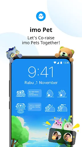 Tangkapan layar imo beta -video calls and chat