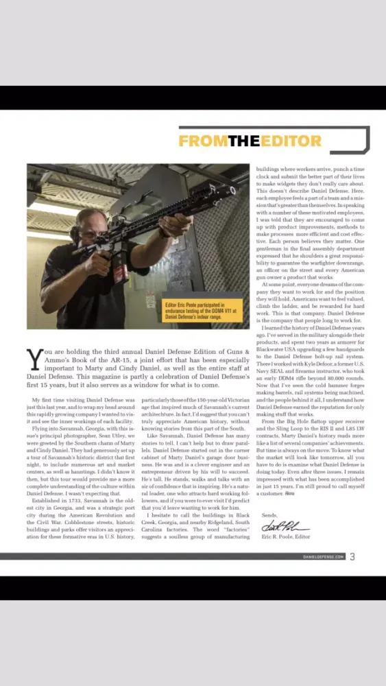 Zrzuty ekranu Daniel Defense Magazine