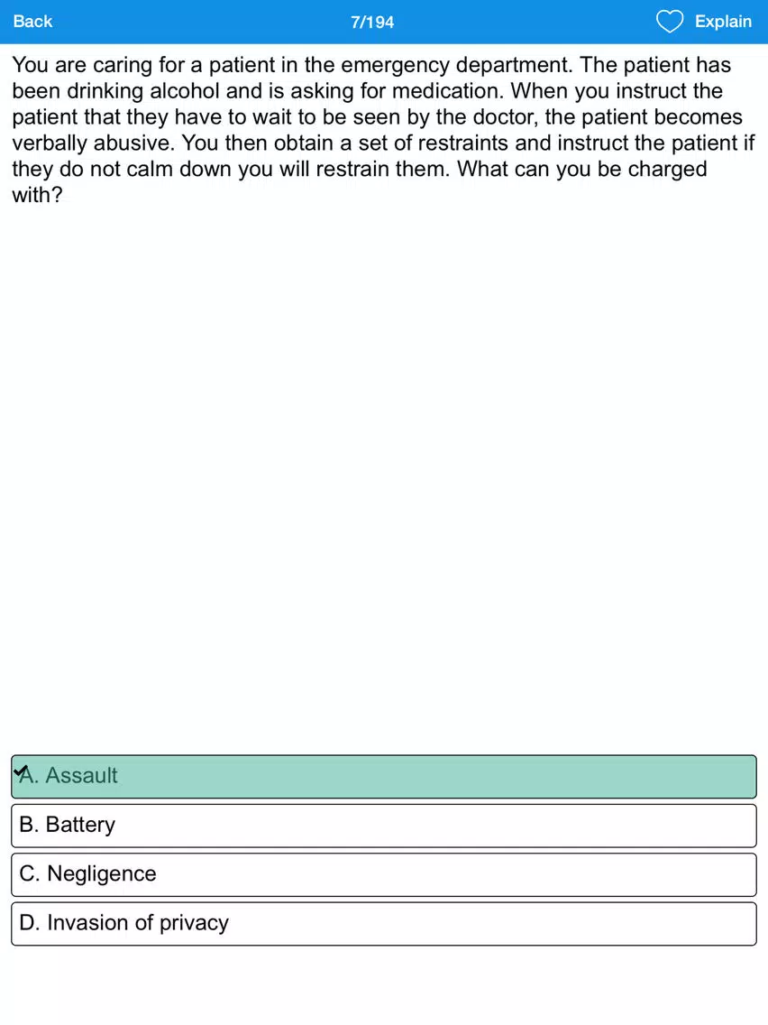 Tangkapan skrin CEN Exam Prep iPad 