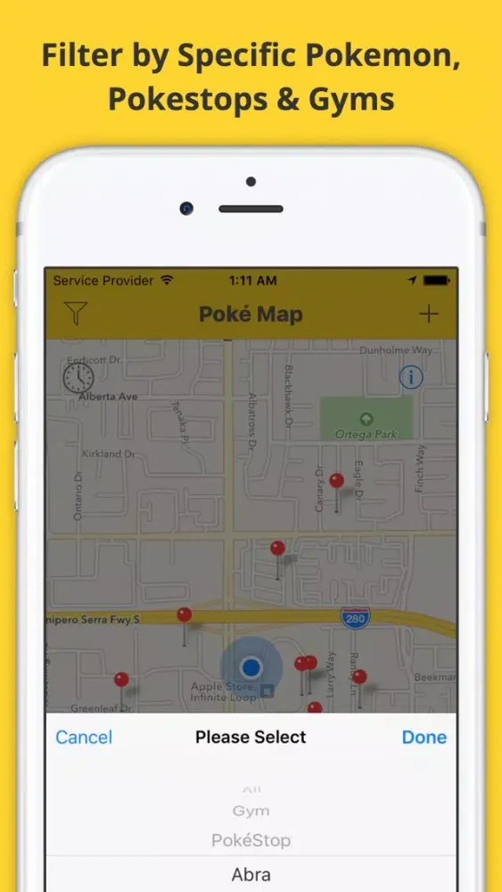 Map Radar - Guide For Pokemon Go: Search, Find and Share Rare Pokemon Location Screenshots