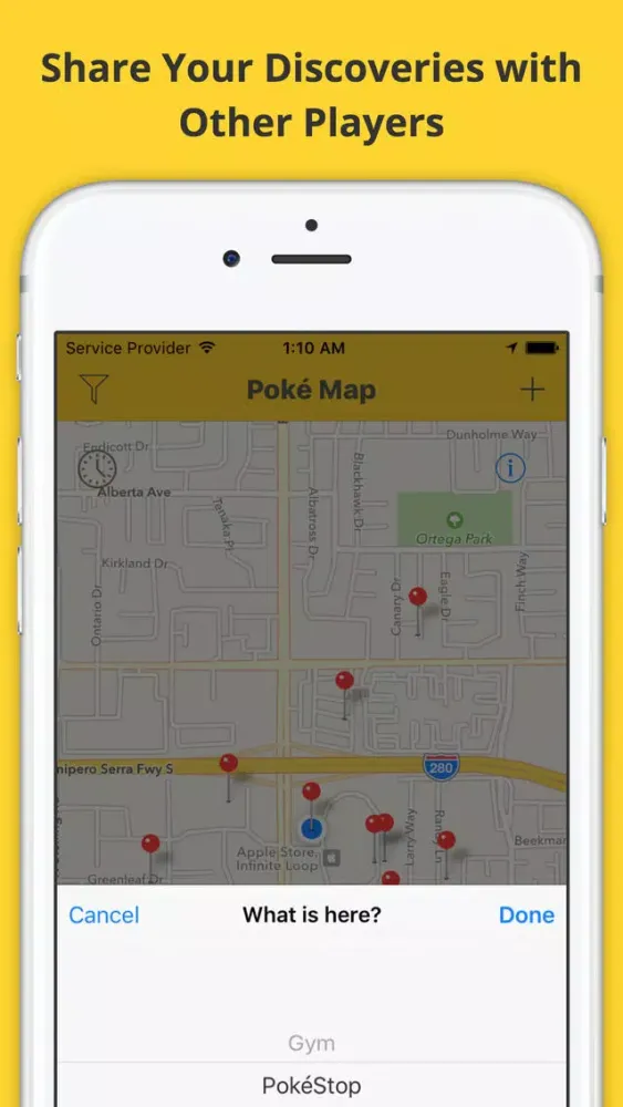 Map Radar - Guide For Pokemon Go: Search, Find and Share Rare Pokemon Location Screenshots